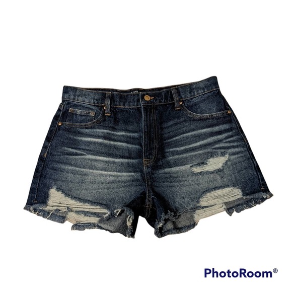 NOBO High Rise Denim Cut Off Shorts Size 13 - Picture 1 of 2